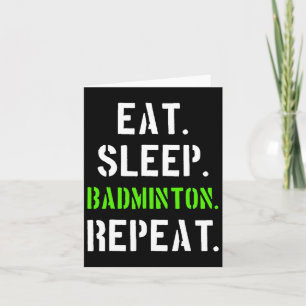 Carte Joueur Badminton Cadeau 1