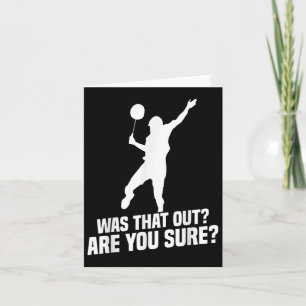 Carte Joueur Badminton Vous Sûr Joueur de navette Badmin