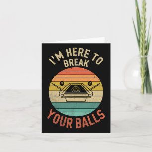 Carte Joueur Billard Billard Billard Ici Pour Rompre Vot