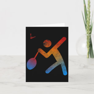 Carte Joueur Champion de Badminton T Shirt Jouer Raquett