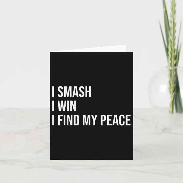 Carte Joueur de badminton Citation de soins personnels M (Devant)