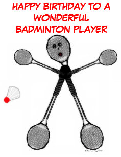 Cartes De Vœux Badminton Zazzle Fr