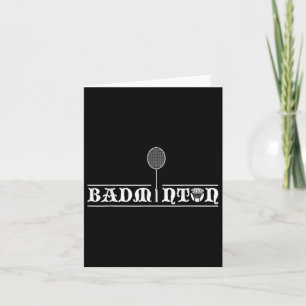 Carte Joueur de badminton Équipe de vrais hommes Entraîn