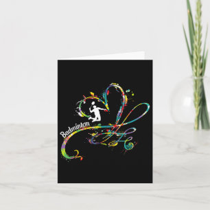 Carte Joueur de Badminton Joueur de navette Joueur Badmi