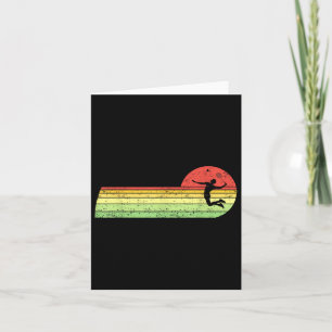 Carte Joueur de badminton Navette Vintage d'anniversaire
