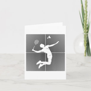 Carte Joueur de badminton Shuttle Badminton