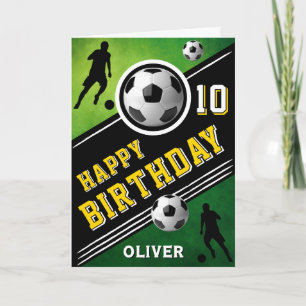 Carte Joueur de ballon de football moderne Anniversaire