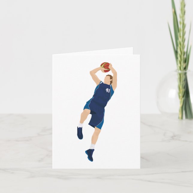 Carte Joueur de basket-ball 3 points (Devant)
