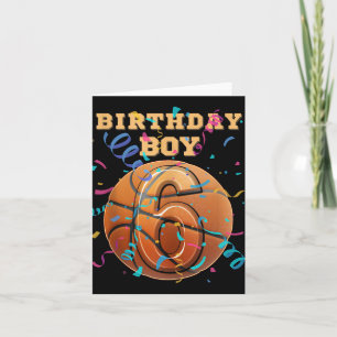 Carte Joueur de basket-ball 6 ans