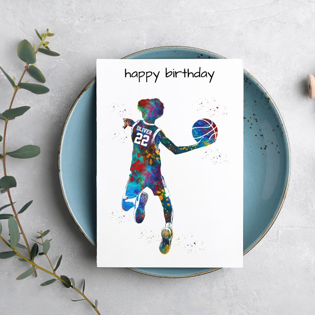 Carte Joueur de basket-ball adolescent (Créateur téléchargé)