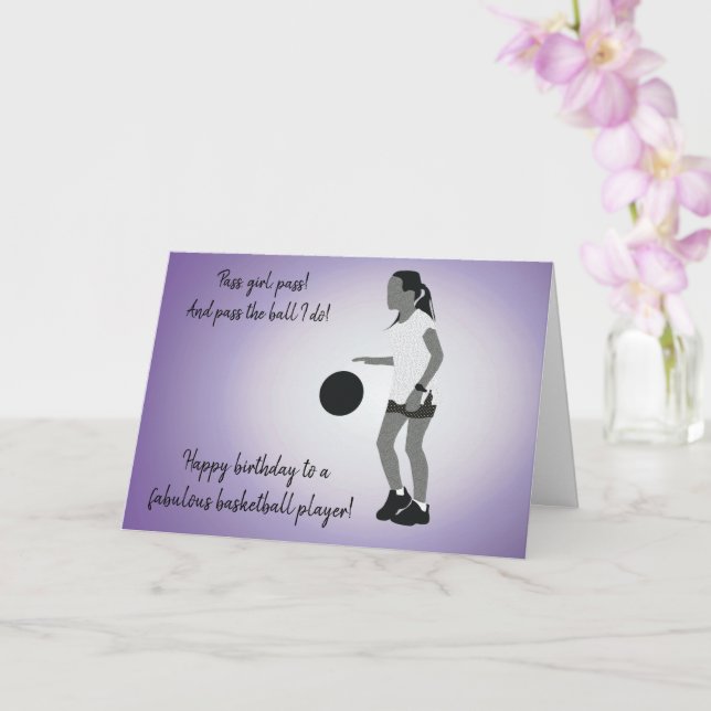 Carte Joueur de basket-ball de Young Girl (Orchidée)