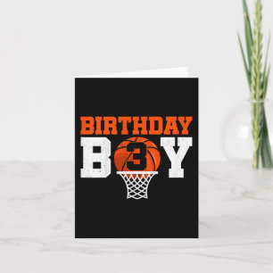 Carte Joueur de basket-ball enfant garçon de 3 ans Baske