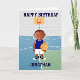 Carte Joueur de basket-ball mignon