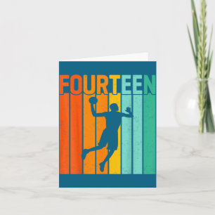 Carte Joueur de basket-ball pour 14 ans anniversaire