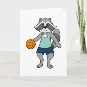 Carte Joueur de basket-ball Raton laveur