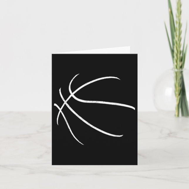 Carte Joueur de basket Silhouette Design (Devant)
