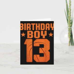 Carte Joueur de basketball 13e anniversaire de 13 ans