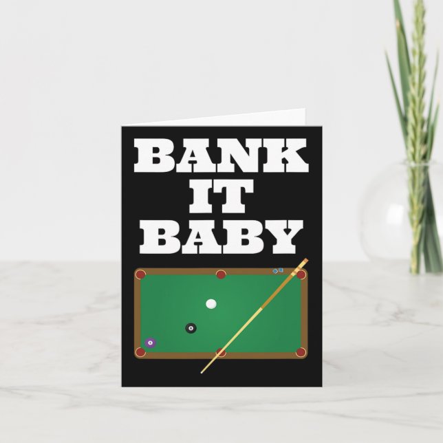 Carte Joueur de billard de billard de billard maillot ca (Devant)
