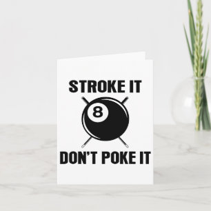 Carte Joueur de billard de billard Snooker Drôle Stroke 