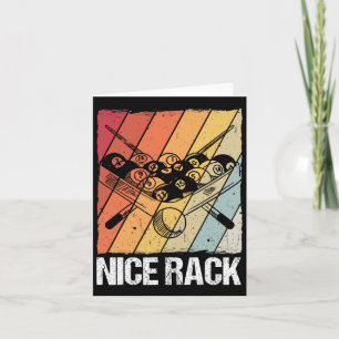 Carte Joueur de billard en rack