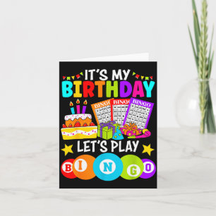 Carte Joueur de Bingo C'est Mon Anniversaire Jouons au B