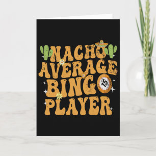 Carte Joueur de Bingo Nacho Moyen Drôle Mexicain Cinco D