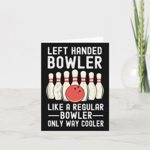 Carte Joueur de Bowler à gauche amusant