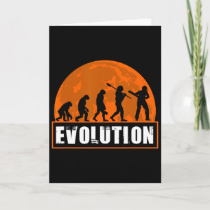 Carte Joueur de cricket drôle de cricket évolution humai