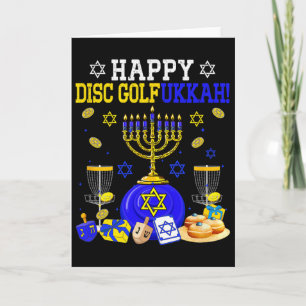 Carte Joueur de disque golf Hanukkah Fan Disque Golkah h