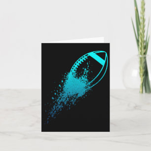 Carte Joueur de football américain lineman vintage quart