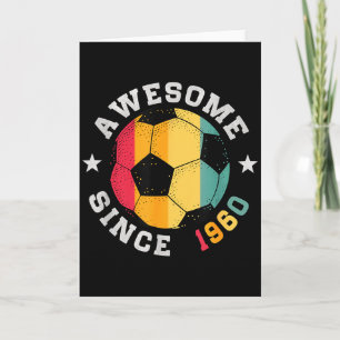 Carte Joueur de football anniversaire 66 ans Incroyable