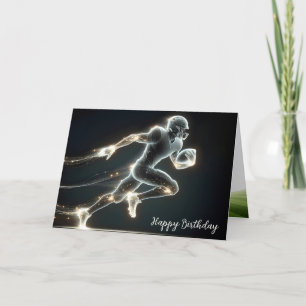 Carte Joueur de football avec balle pour Anniversaire
