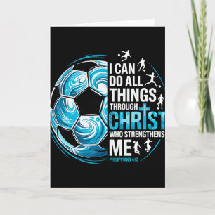 Carte Joueur de football Christian Je peux faire toutes