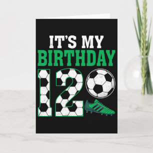 Carte Joueur de football de 12 ans C'est mon 12ème anniv