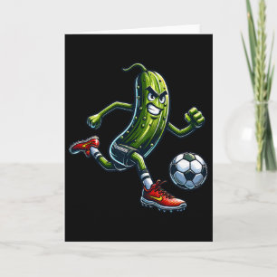 Carte Joueur de football de cornichon en colère Dessin a