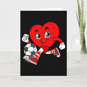 Carte Joueur de football de la Saint-Valentin Cœur Sport