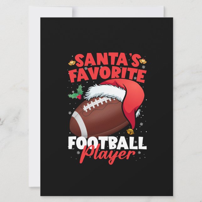 Carte Joueur de football préféré de Santa's Pajama (Devant)