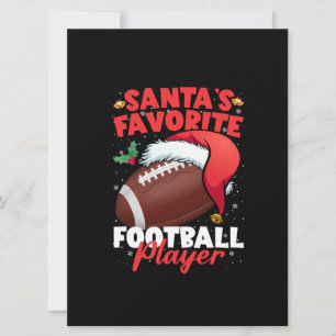 Carte Joueur de football préféré de Santa's Pajama