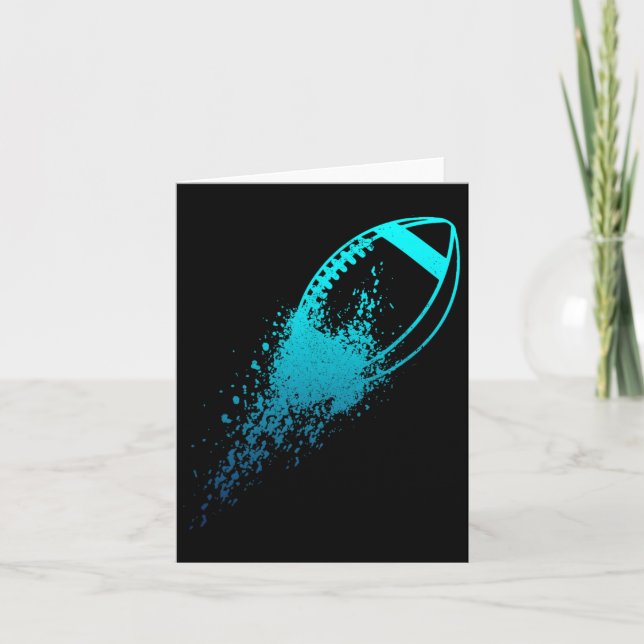 Carte Joueur de football Quart-arrière Lineman Football  (Devant)