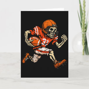 Carte Joueur de football squelette d'Halloween Soky Sais