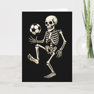 Carte Joueur de football squelette Halloween Football ef
