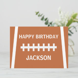 Carte Joueur de football sur mesure Ball Sports heureux 