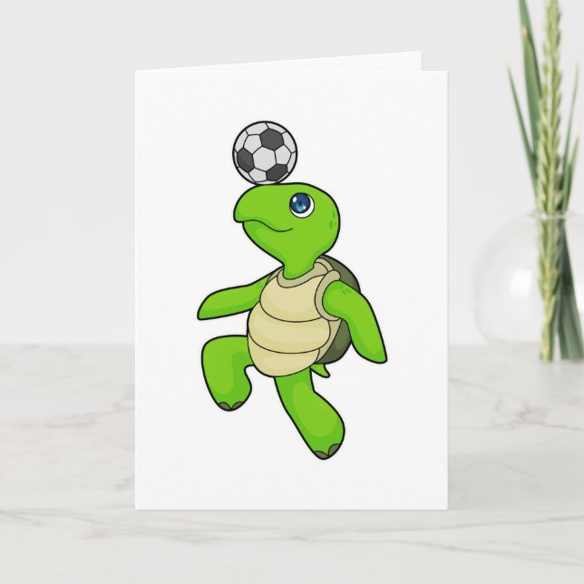 Carte Joueur de football tortue (Devant)