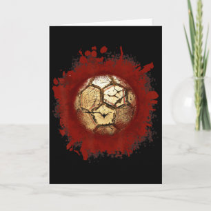 Carte Joueur de football Zombie Sang Drôle Épouvantable