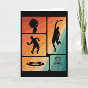 Carte Joueur de golf à disque drôle Cool disque volant S