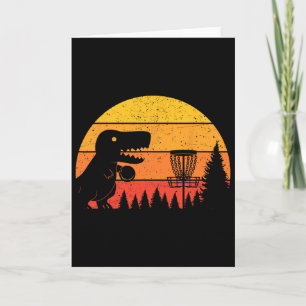 Carte Joueur de golf à disque T-Rex dinosaure Amoureux d