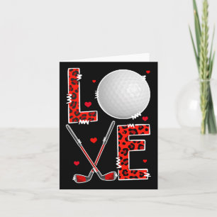 Carte Joueur de golf d'amour Équipe Costume de la Saint-