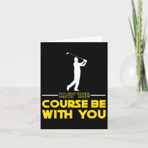 Carte Joueur De Golf Dire Que Le Parcours Peut Être Avec