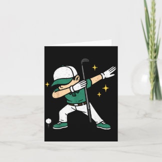 Carte Joueur de golf en dab Golfeur Golf Sports Athlète