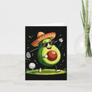 Carte Joueur de golf taco cinq mai golfeur mexicain nour
